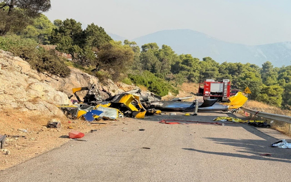 Two Killed as Firefighting Helicopters Collide Over Greek Wildfire Zone