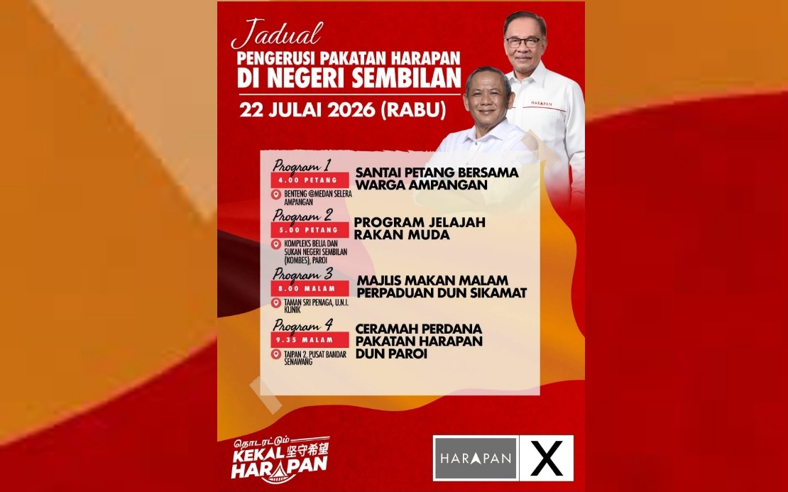 Anwar Ibrahim Launches Negeri Sembilan Campaign Push With Multi-Location Rally