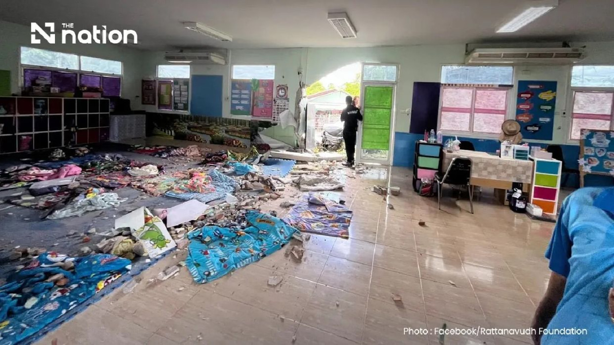 Vehicle crashes into Thai childcare centre, leaving 15 children injured