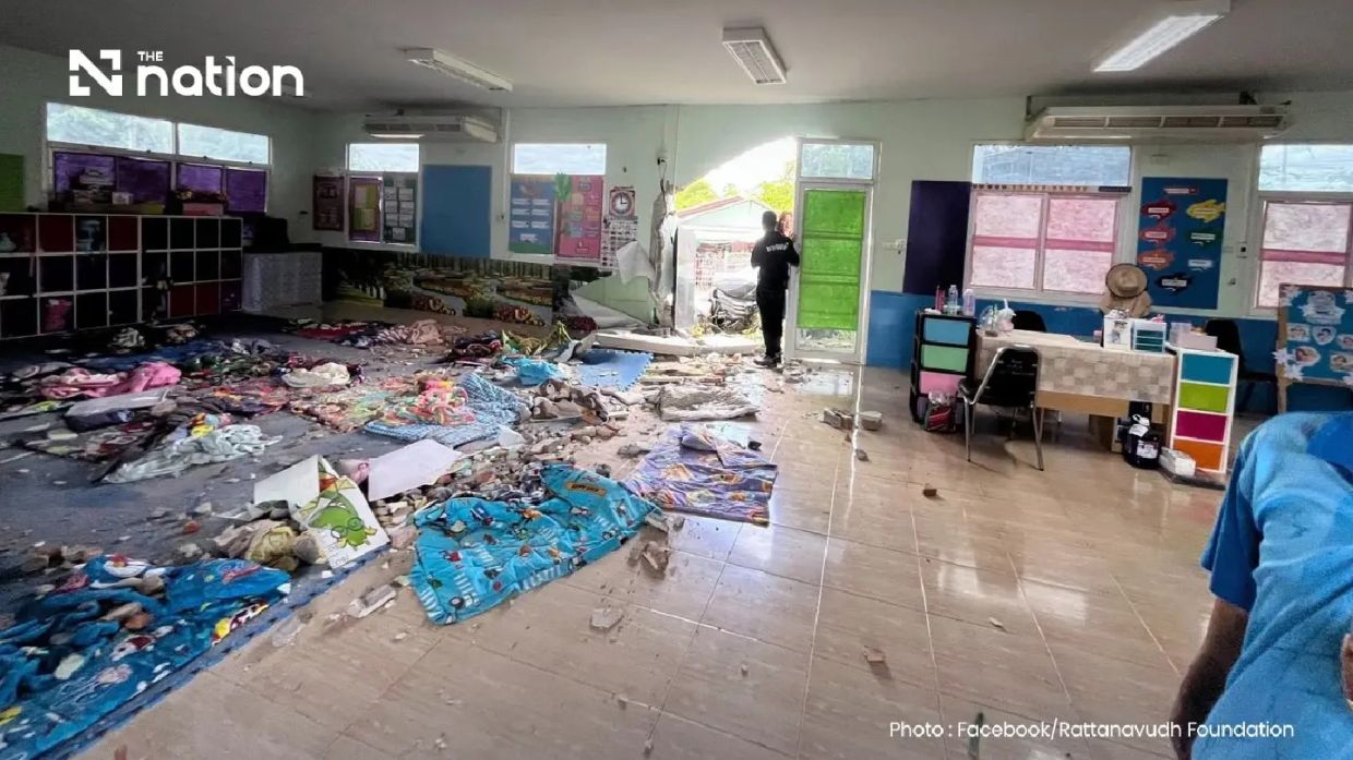 Vehicle crashes into Thai childcare centre, leaving 15 children injured