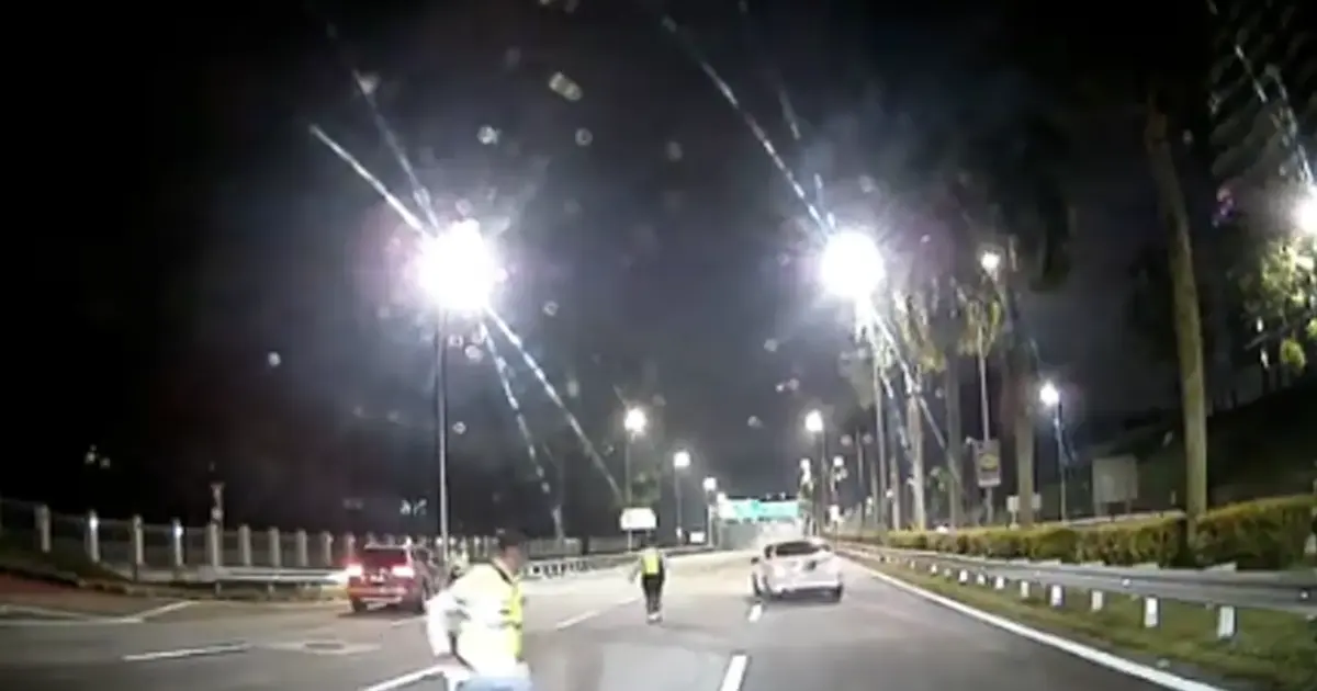Driver Arrested After Forcing Through Police Roadblock