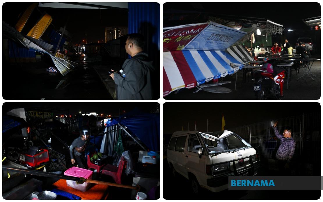 Severe Storm Devastates Kuching Night Market, Forcing Mass Closure and Trader Losses