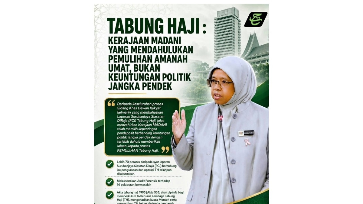 Government Defends Cautious Approach to Tabung Haji Report, Prioritises Depositor Stability