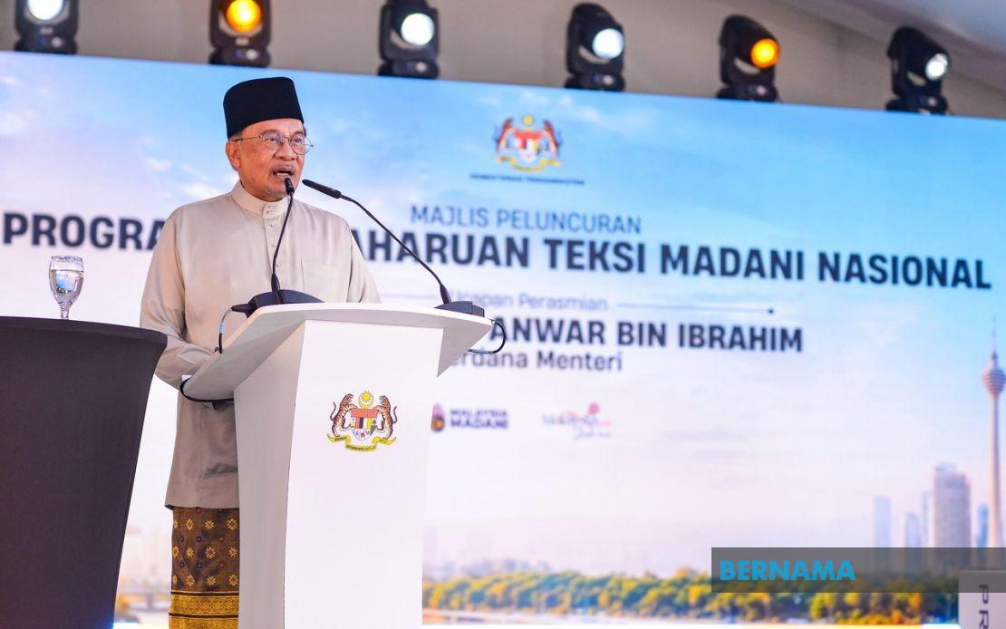 PM Anwar Doubles Down on Taxi Reform With Extra RM10 Million Funding Boost