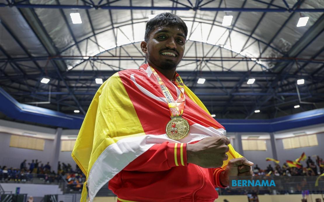 From Workshop to Glory: How Mahendran Defied the Odds to Win SUKMA Silambam Hat-trick