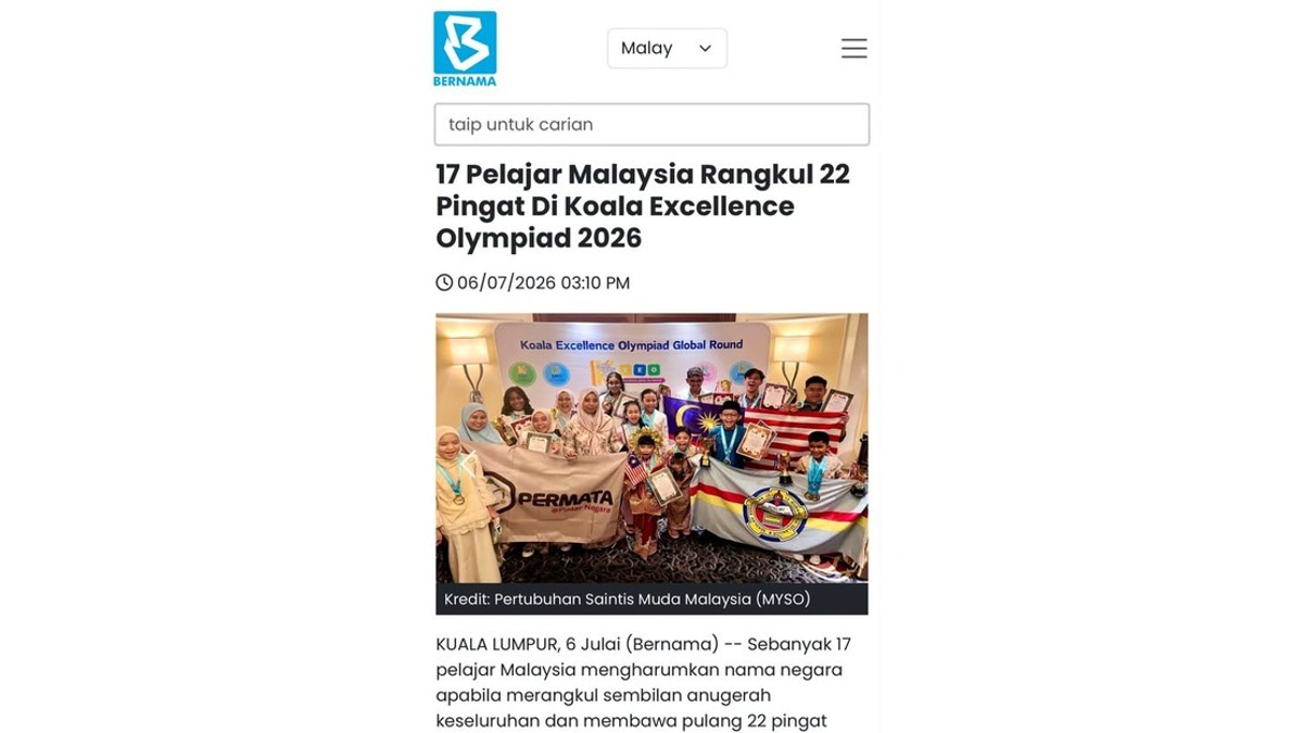 PM Anwar Lauds 17 Malaysian Students for 22-Medal Haul at KEO 2026 Global Finals