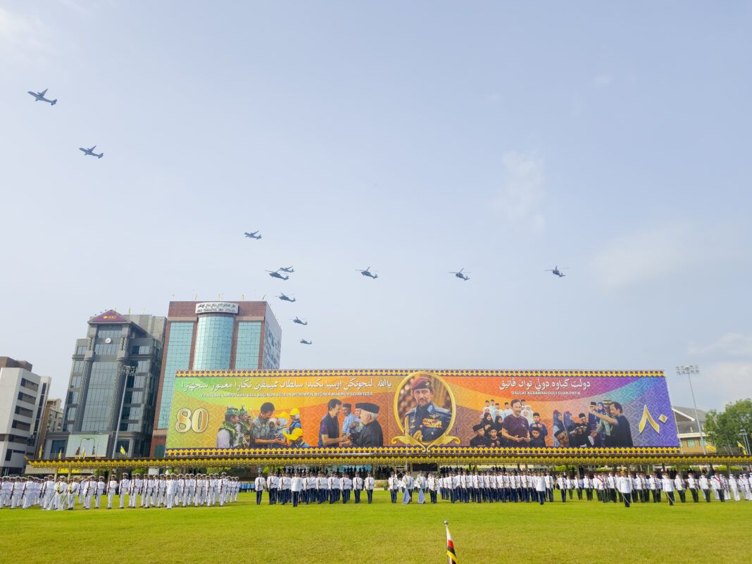 Brunei Completes Final Rehearsal for Sultan Hassanal Bolkiah's 80th Birthday Parade