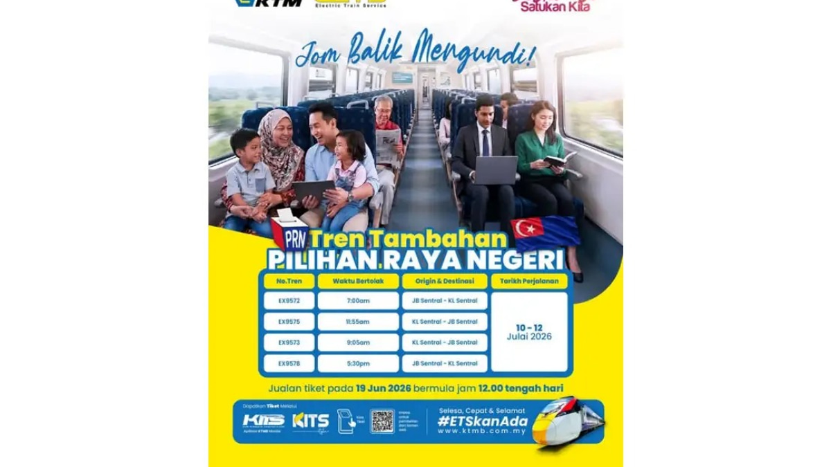 KTMB Lays On Extra Trains for Johor Election Voters