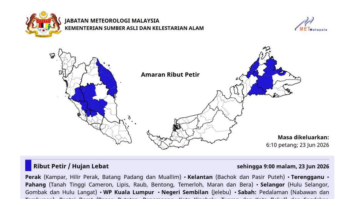 Typhoon Mekkhala Poses No Threat to Malaysia, MetMalaysia Confirms