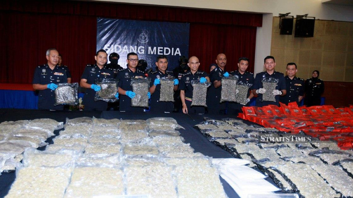 Police bust major drug ring: 600kg narcotics haul nets RM37.5 million in Selangor raids