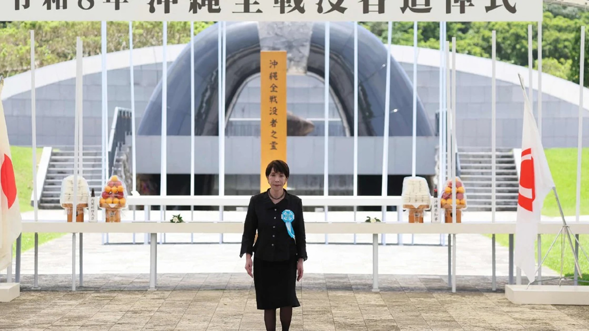 Japan's New PM Faces Protest Over Military Expansion at WWII Memorial