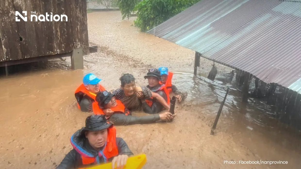 Deadly floods surge through Thailand's Nan province, displacing thousands