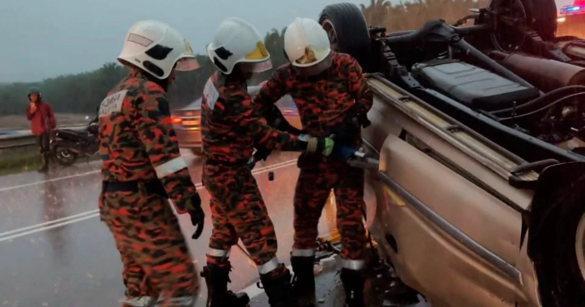 Two Sisters Among Four Dead in Two Pahang Crashes Within an Hour