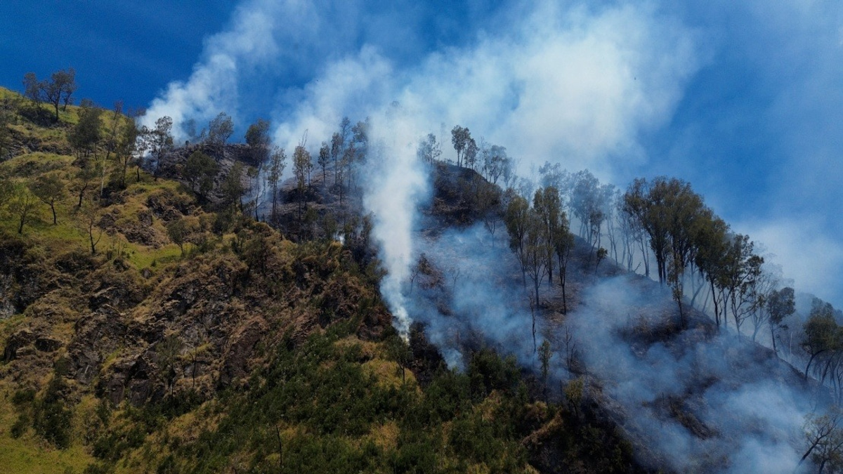 Indonesia Closes Mount Bromo to Tourists as Wildfire Ravages East Java Peak