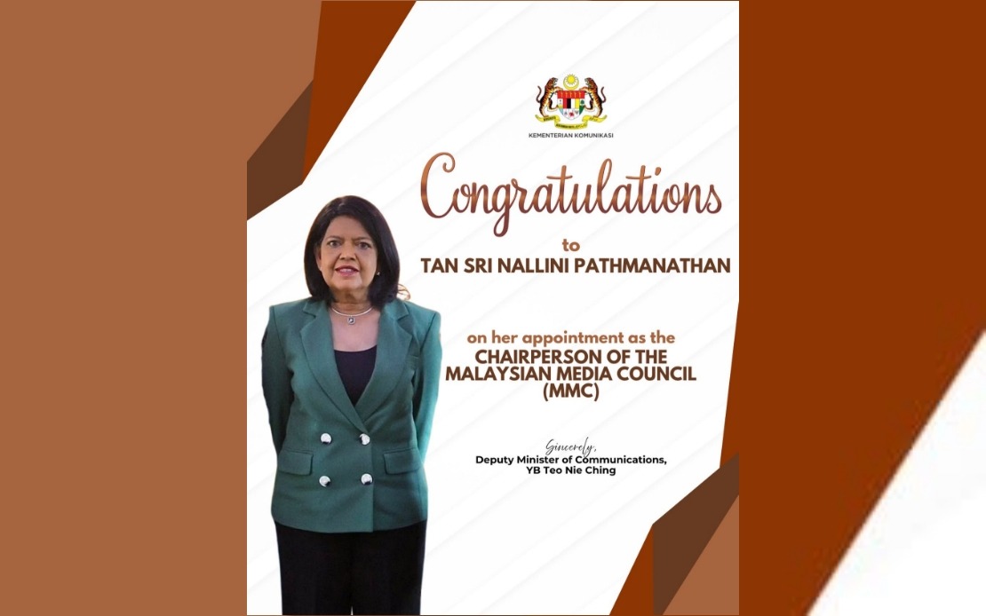 Teo Backs Nallini as MMC Chief, Citing Her Strong Press Freedom Legacy