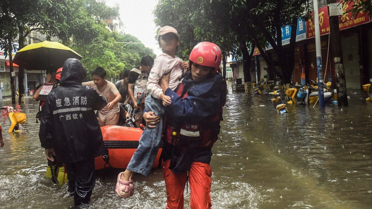 China battles multiple natural disasters as storms kill dozens and displace thousands