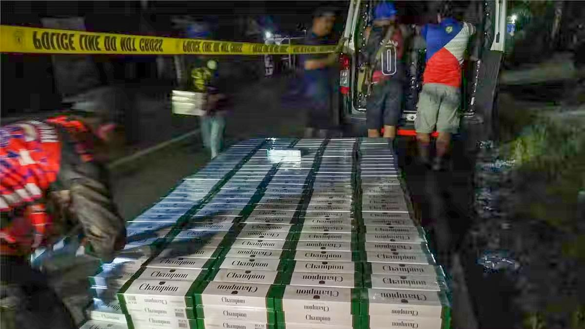 Philippine Police Officer and Businessman Arrested in P1.9 Million Cigarette Smuggling Operation