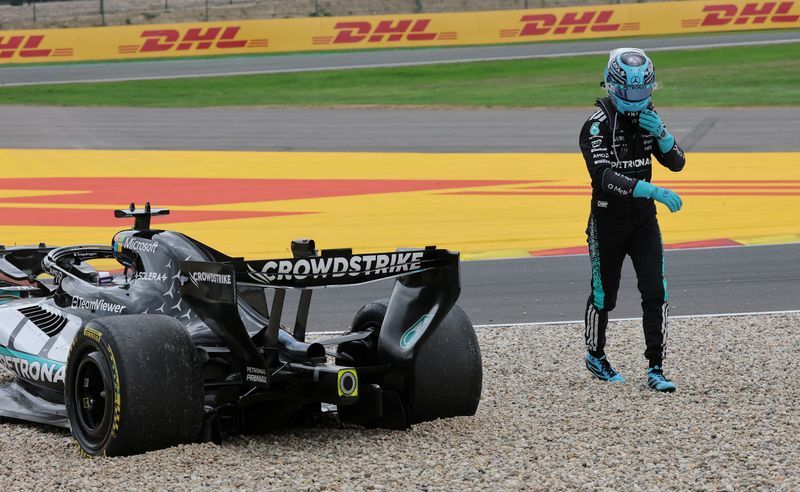 Russell 'numb to the disappointment' after Belgian GP crash ends title hopes