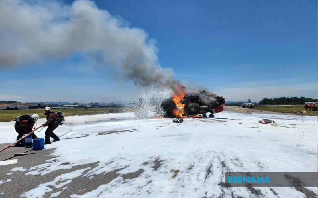 Sultan Abdul Aziz Shah Airport Runway Reopens After Helicopter Explosion During Maintenance