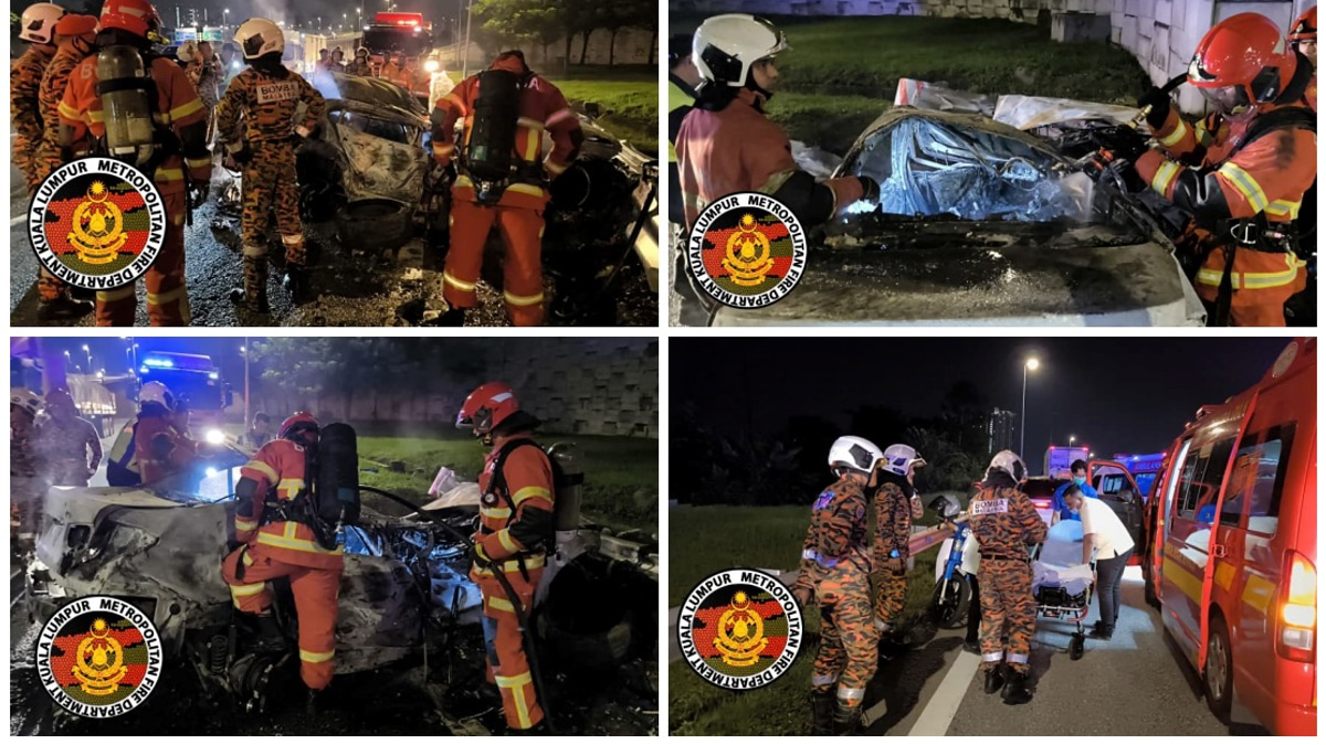 Two Students Killed in Fiery DUKE Expressway Crash Near Kuala Lumpur