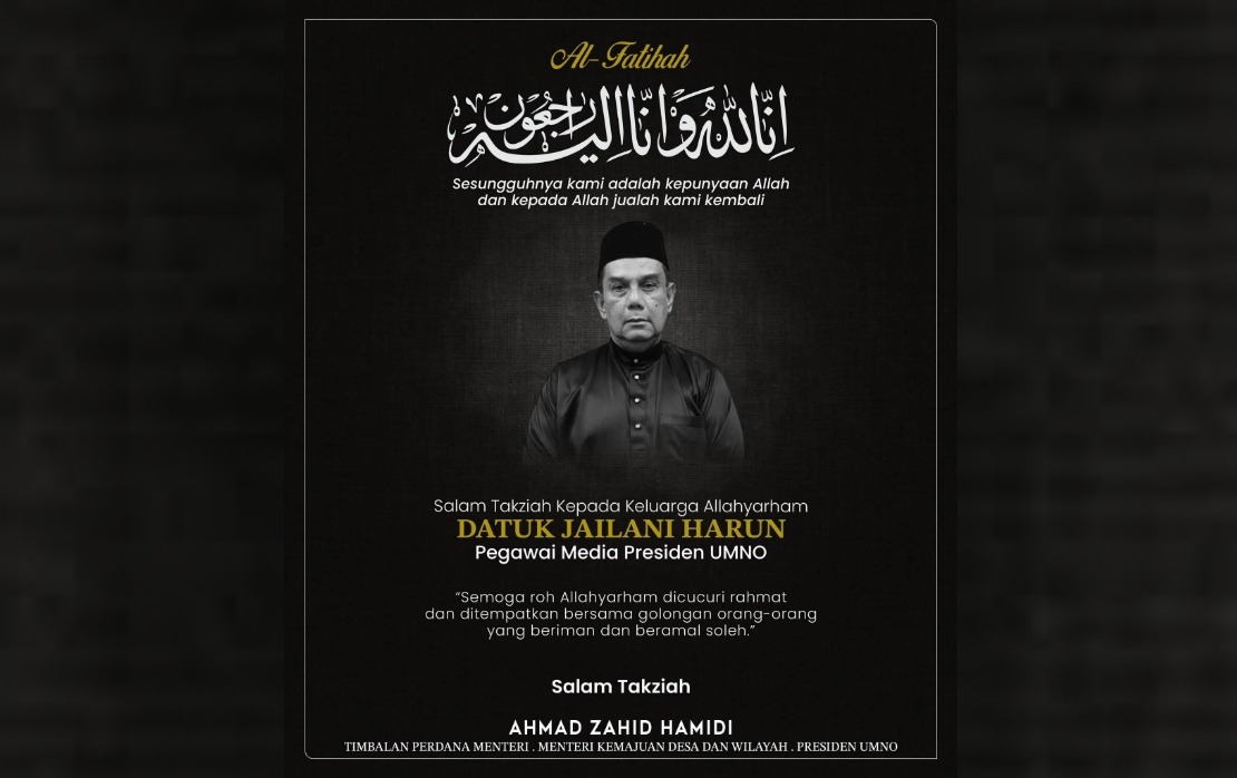 Ahmad Zahid Mourns Death of Veteran Journalist and UMNO Media Officer Jailani Harun