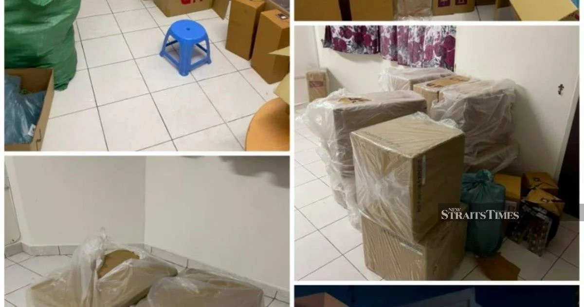 Three foreign nationals held after Johor Baru raid nets nearly RM770k in contraband cigarettes