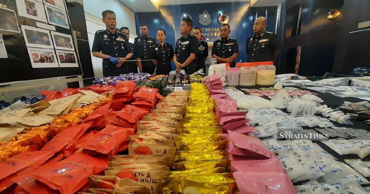 Penang Authorities Bust Major Drug Ring: Couple Arrested, RM9.7 Million Haul Seized from Butterworth Condo