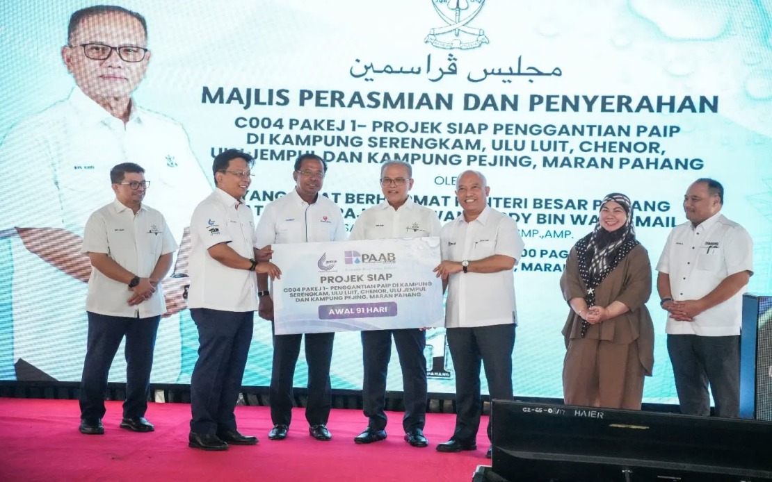 PAAB Completes RM11.19 Million Water Pipeline Upgrade in Maran, Ending Two Decades of Supply Crisis