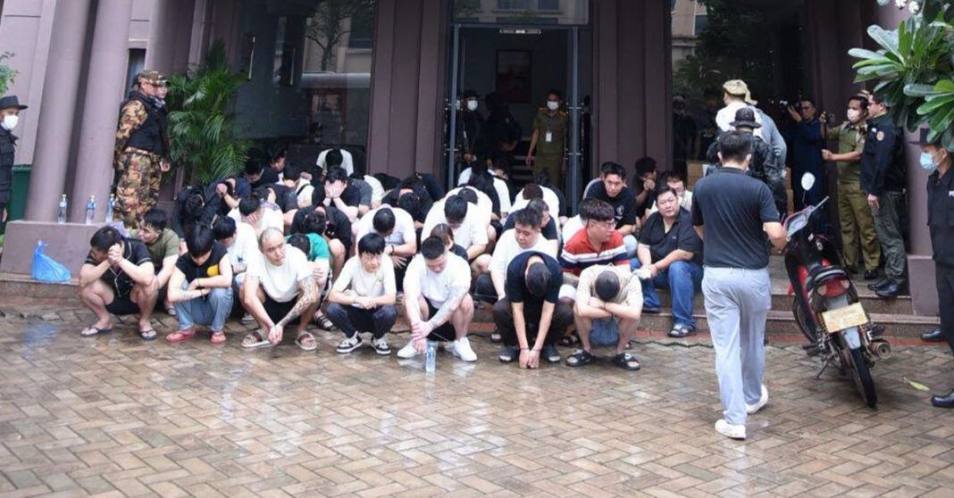 Laos Busts Major Cross-Border Scam Ring, Detains 261 Foreigners in Vientiane