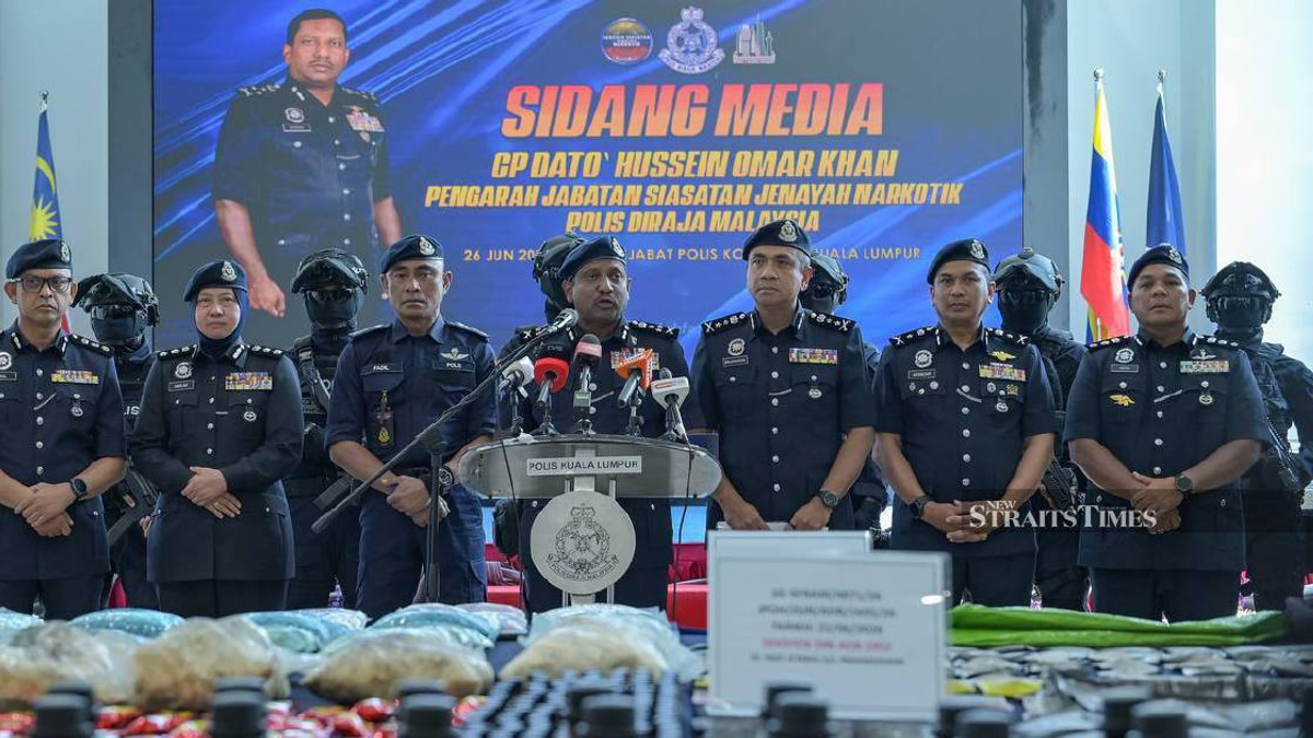 Police thwart major drug trafficking attempt with RM135.63 million seizure in Cheras