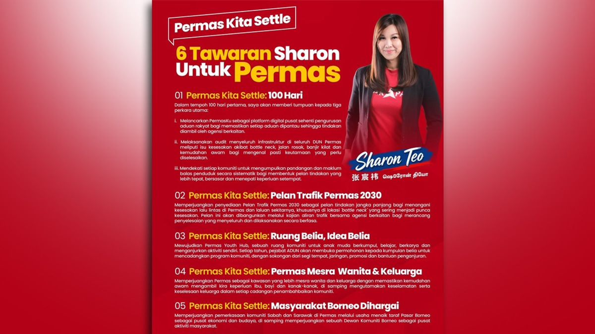 Sharon Teo Unveils Six-Point Plan for Permas State Seat as Johor By-election Approaches