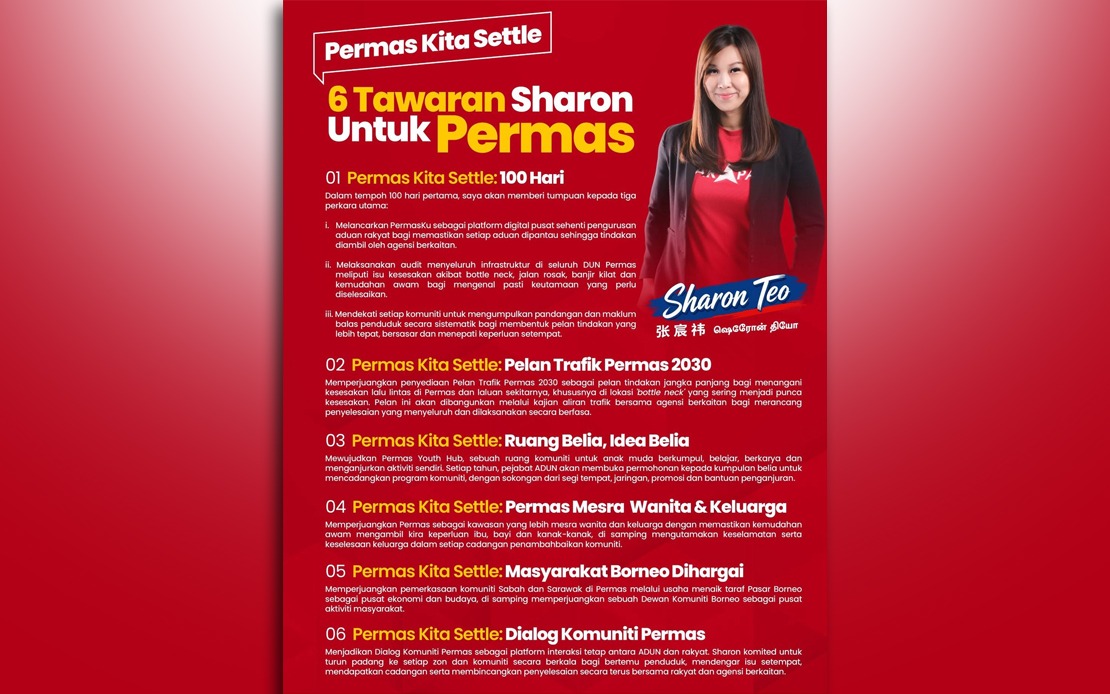 Sharon Teo Unveils Six-Point Plan for Permas State Seat as Johor By-election Approaches