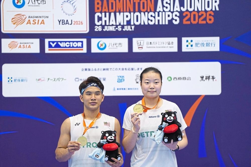 Patience Pays Off as Redzuan-Zi Yu End Malaysia's 19-Year Asian Junior Mixed Doubles Drought