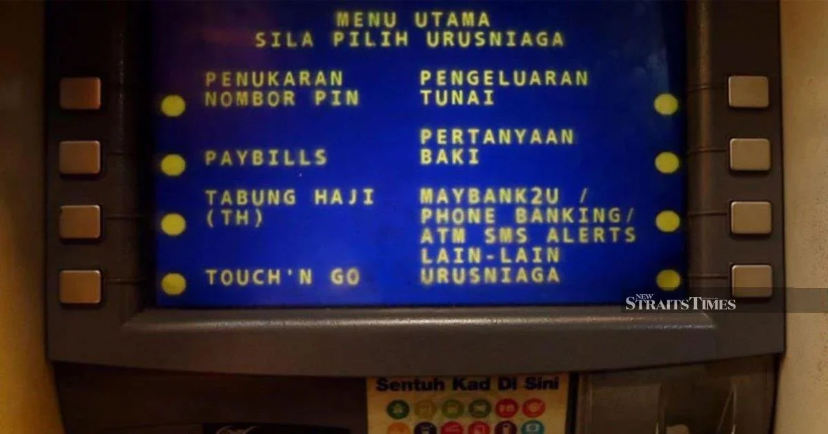 Bank Negara Urges Public to Report Unauthorised ATM Charges at Own-Bank Machines