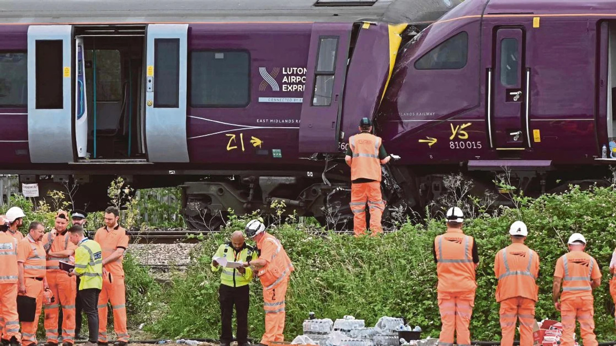 Driver Dead, 28 Injured in Major UK Train Collision North of London