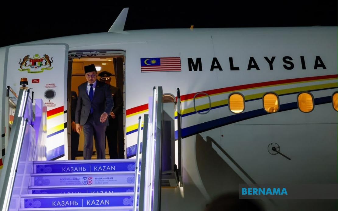 PM Anwar Arrives in Kazan for ASEAN-Russia Summit as Ties Mark 35 Years