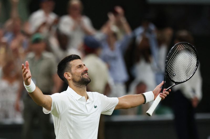 Djokovic Survives Epic Battle to Reach Wimbledon Semis, Faces Sinner Next