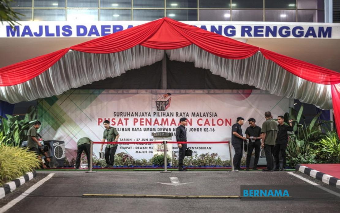 Johor Election Nomination Day: 56 Centres Process Candidates As Campaign Period Begins