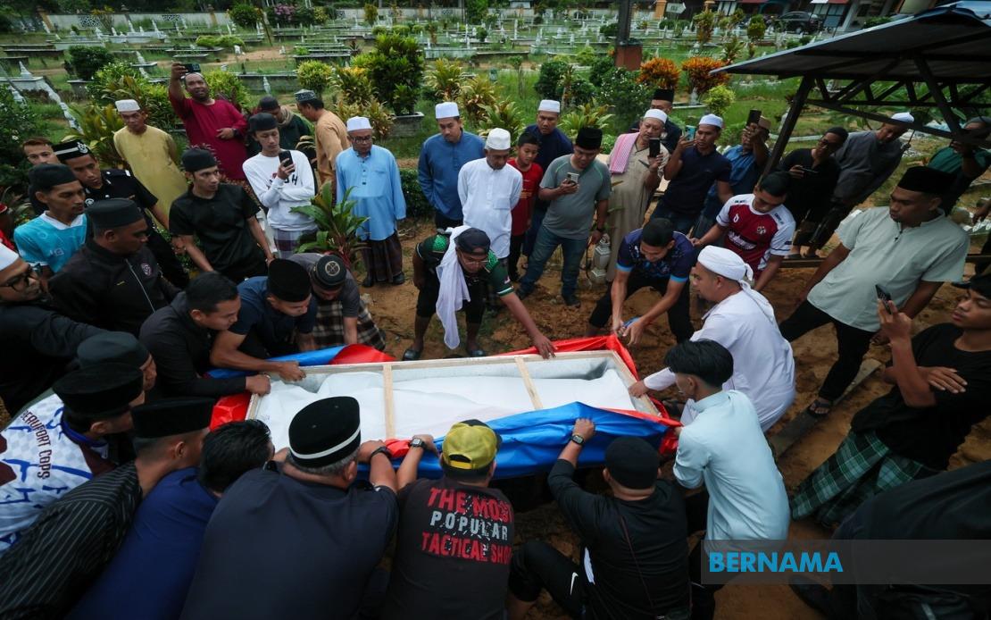 Police Corporal Mohamad Nur Hafiz Laid To Rest After Electrocution Incident In Sabah