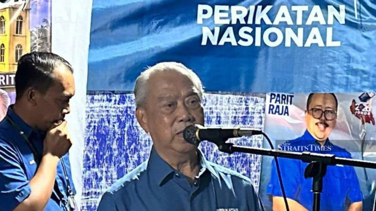 Muhyiddin Concedes Perikatan Nasional May Struggle to Control Johor After This Saturday's Vote
