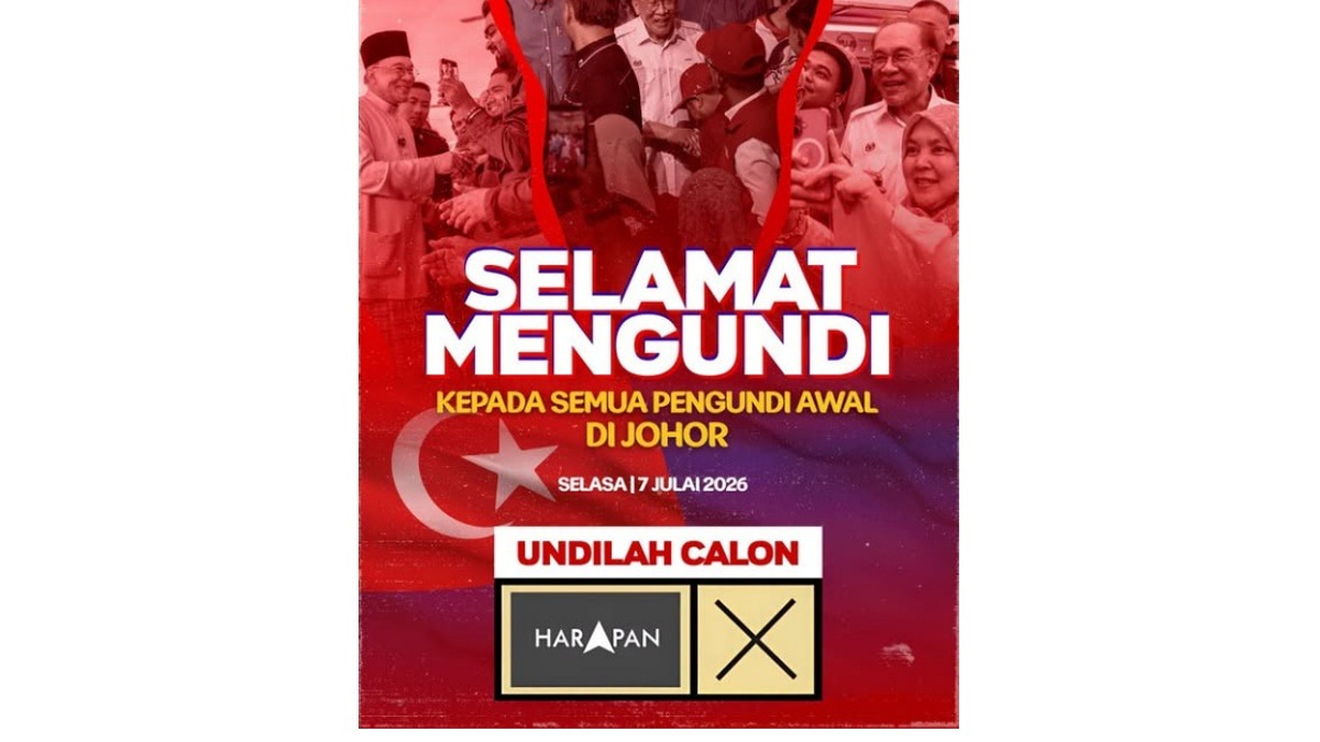 Anwar Rallies Early Voters in Johor State Election