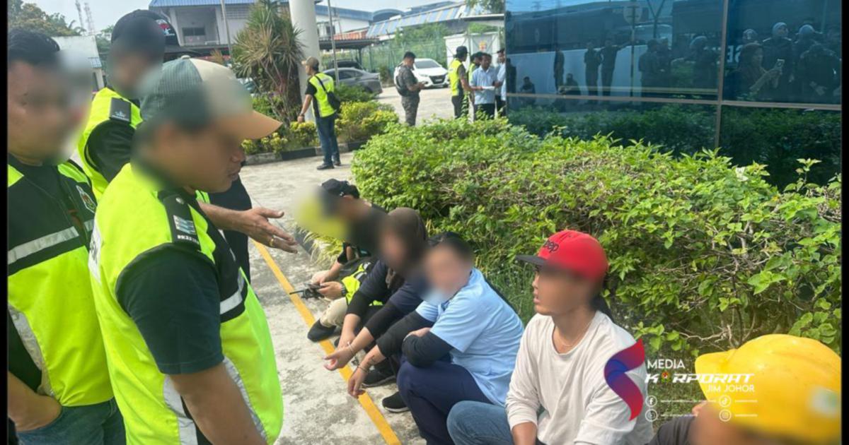 HR Officer and 80 Foreign Workers Held in Johor Labour Trafficking Crackdown