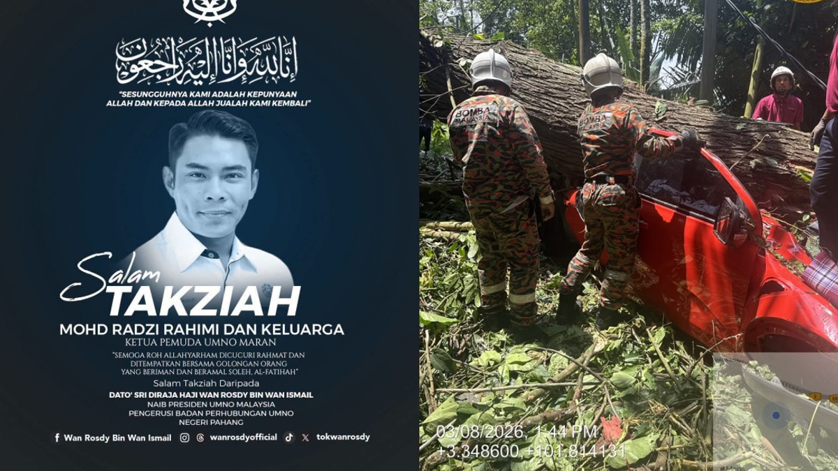 Pahang Mourns Death of Maran UMNO Youth Chief Mohd Radzi in Tree Tragedy