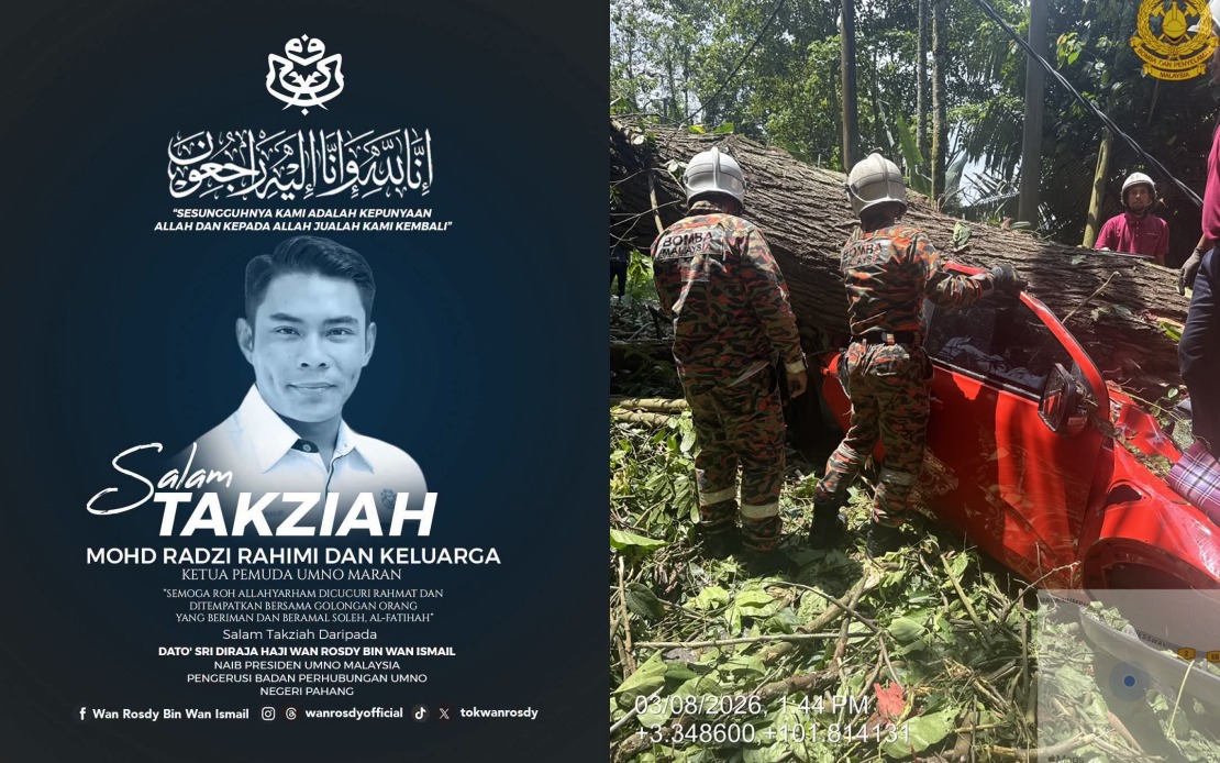 Pahang Mourns Death of Maran UMNO Youth Chief Mohd Radzi in Tree Tragedy