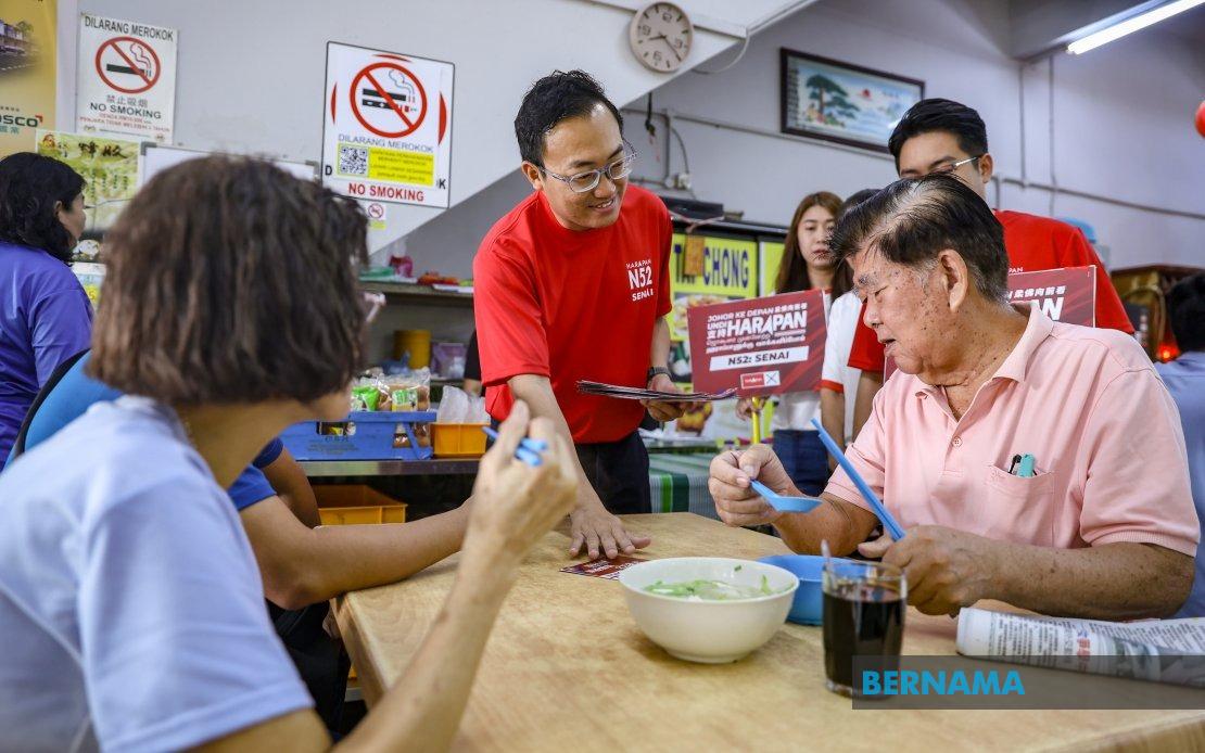 Wong Bor Yang Campaigns on Track Record as Senai Seeks Reelection for Pakatan Harapan