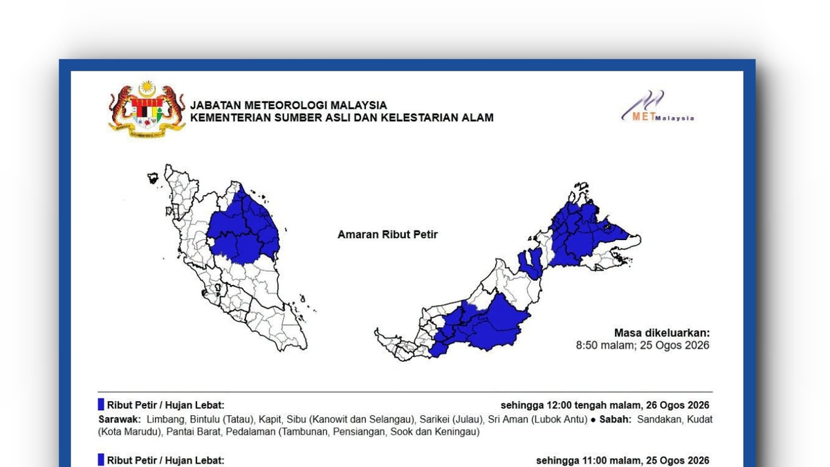 METMalaysia Tracks Tropical Storm Approaching Southeast Asian Waters
