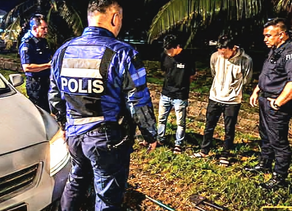 Three Men Arrested Following High-Speed Chase in Sibu