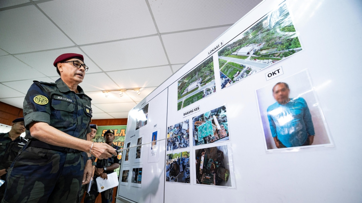 General Operations Force seizes RM9.39 million in illegal e-waste during Ipoh raids, 14 arrested