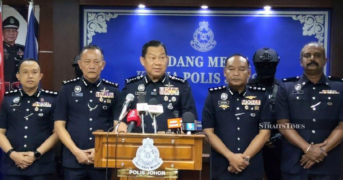 Police bust major meth ring in Johor, seize RM3.04m haul and arrest eight