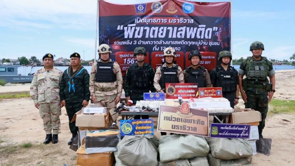 Thai Police Dismantle Drug Ring with Cross-Border Malaysian Connections